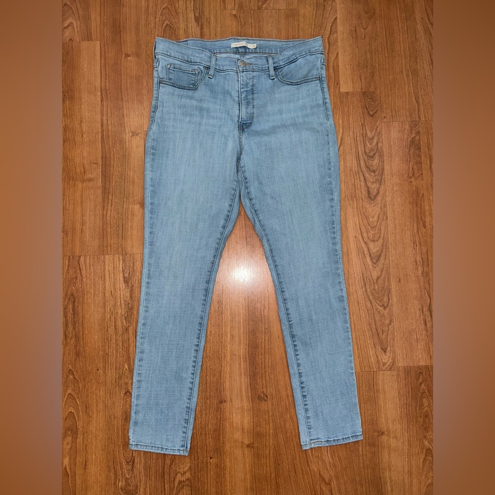 Levi Women's 311 Shaping Skinny Jeans Mid Rise Blue Size 32
